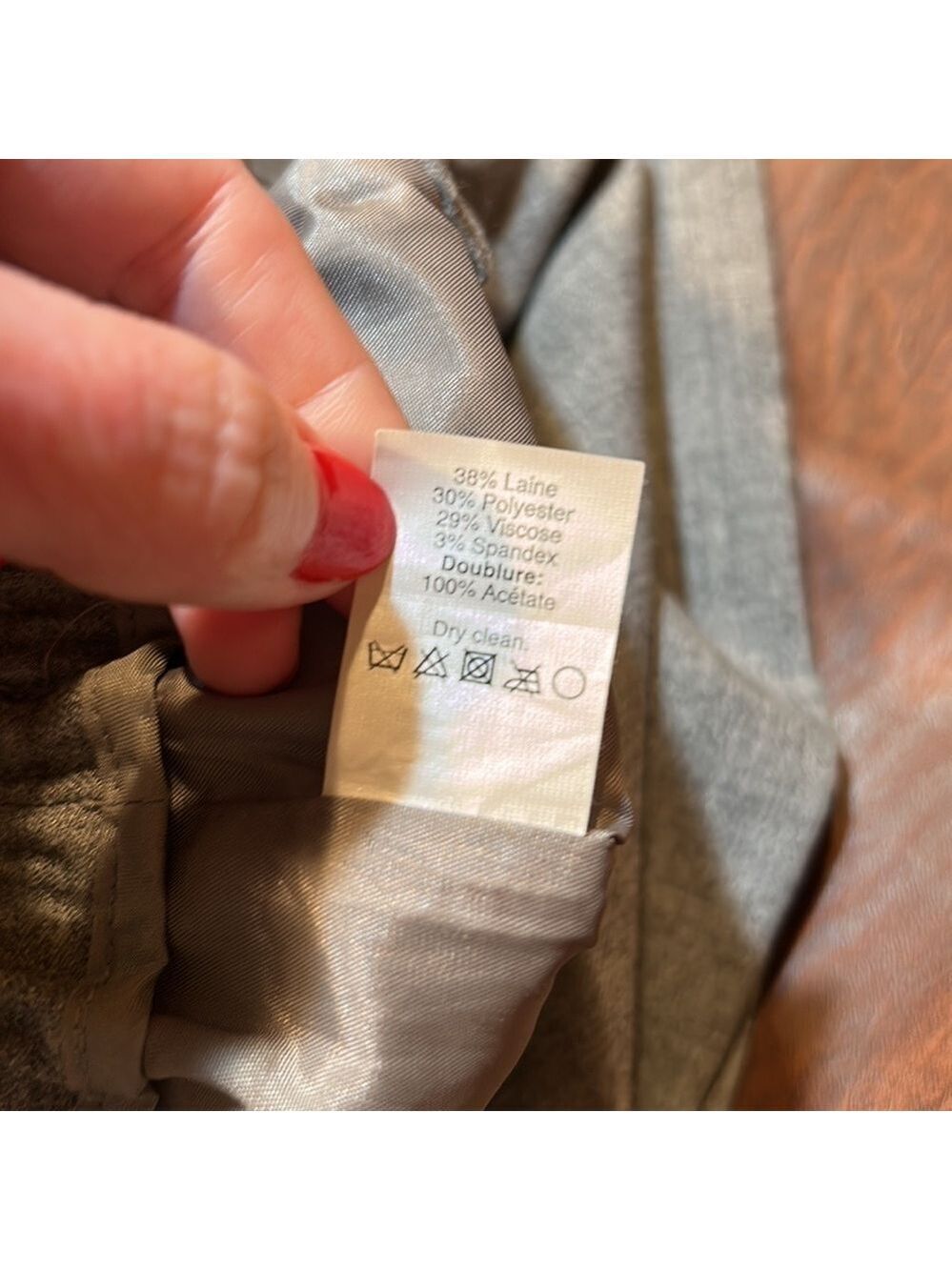 J. CREW Factory Gray Wool Skirt w/ Ruffle Elastic Waist & Front Pockets Size 0 - Picture 7 of 7